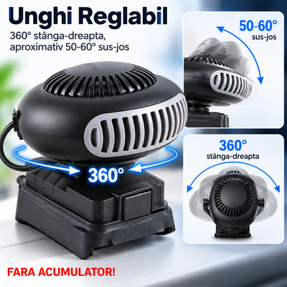 HeatForce™ - Aeroterma Portabila cu Aer Cald Compatibil cu baterii makita