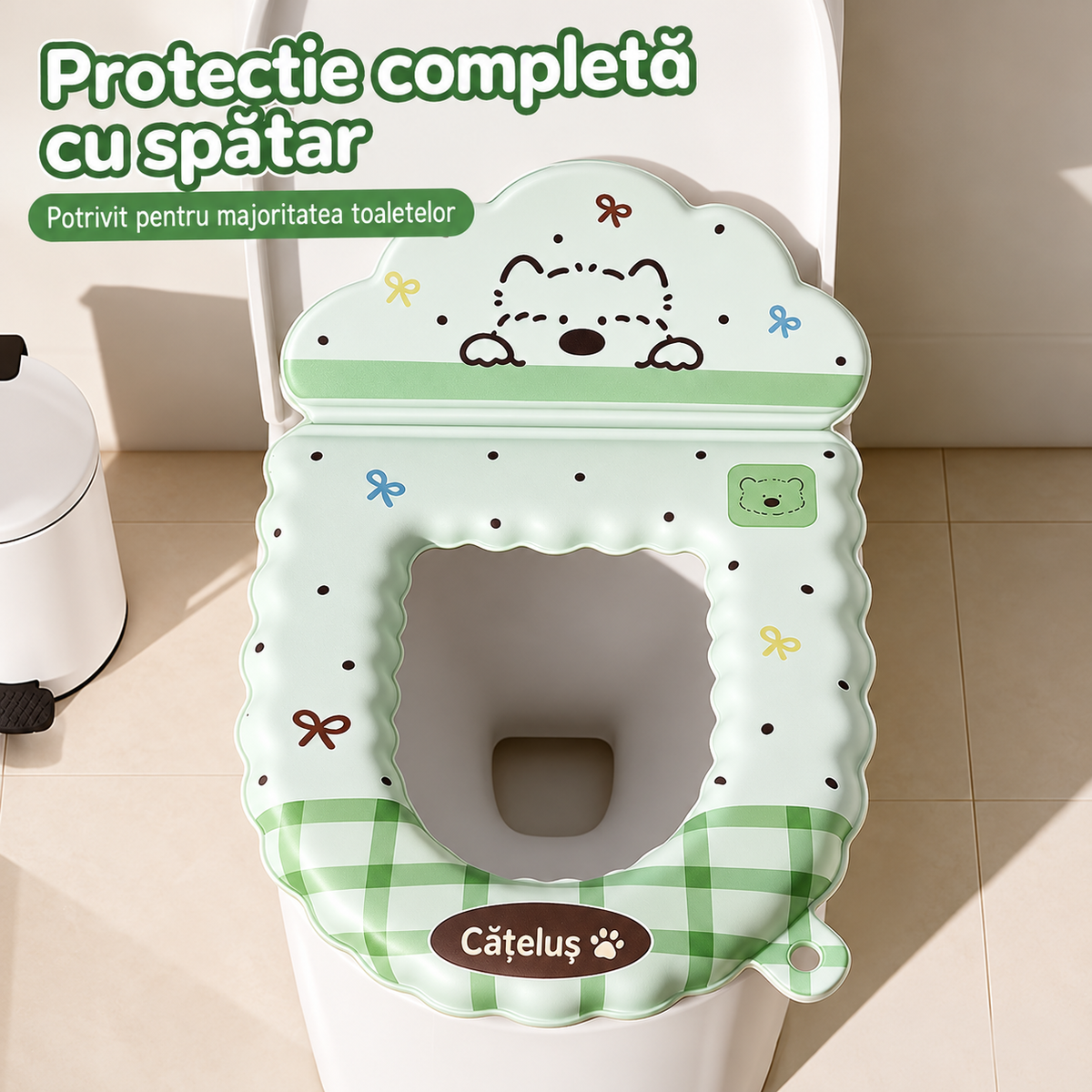 PUPPY SOFT™ – Colac WC Moale cu Spatar