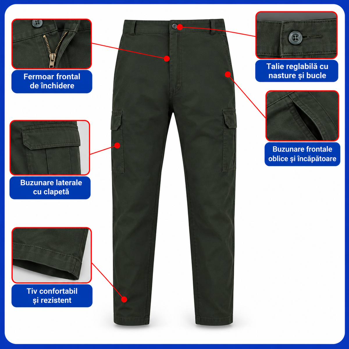 WorkPro™ - Costum de Lucru Profesional din Bumbac pentru Barbati