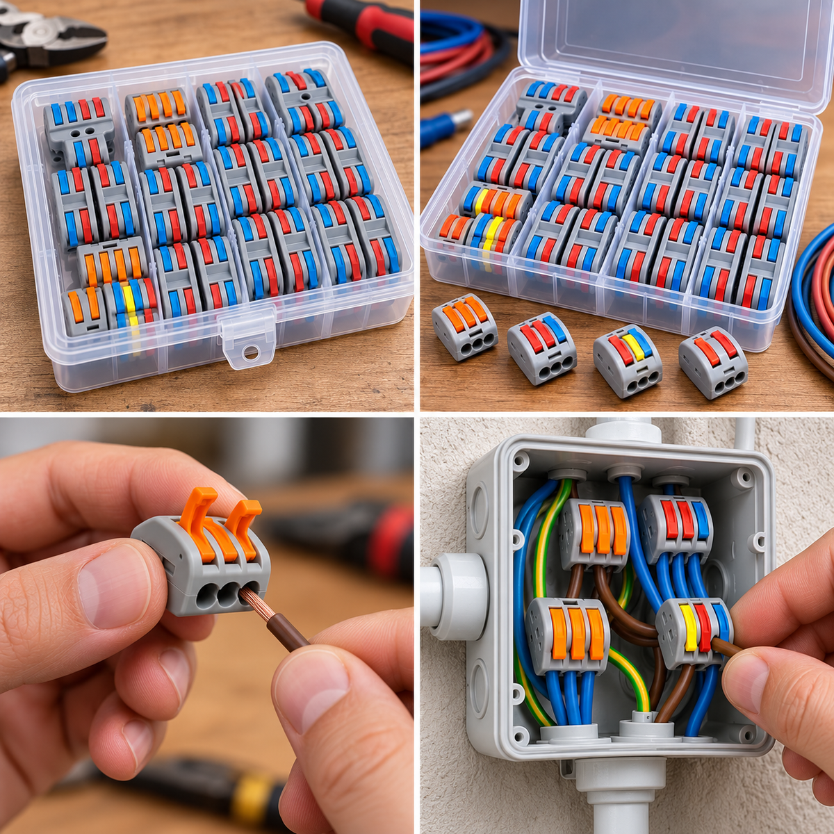 CLIPIX™ - Kit Profesional de Conectori Electrici Rapizi cu Parghie