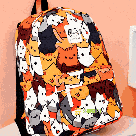 🔥OFERTA 1+1!🔥Rucsac Modern Anime Kitty