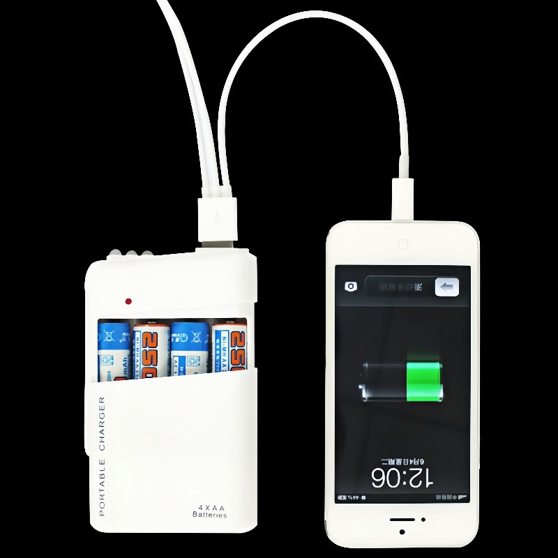 PowerCell™ – Incarcator de urgenta pe baterii AA cu USB si LED
