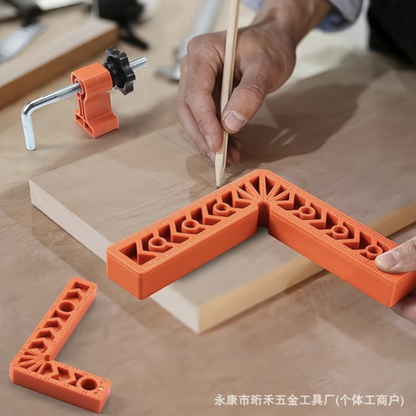 CornerFix™ - Set 90° pentru Aliniere si Fixare Colturi din Lemn (12 Piese)