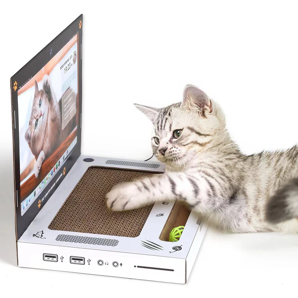 KittyTech™ Jucarie Laptop pentru Pisici