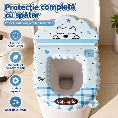 PUPPY SOFT™ – Colac WC Moale cu Spatar