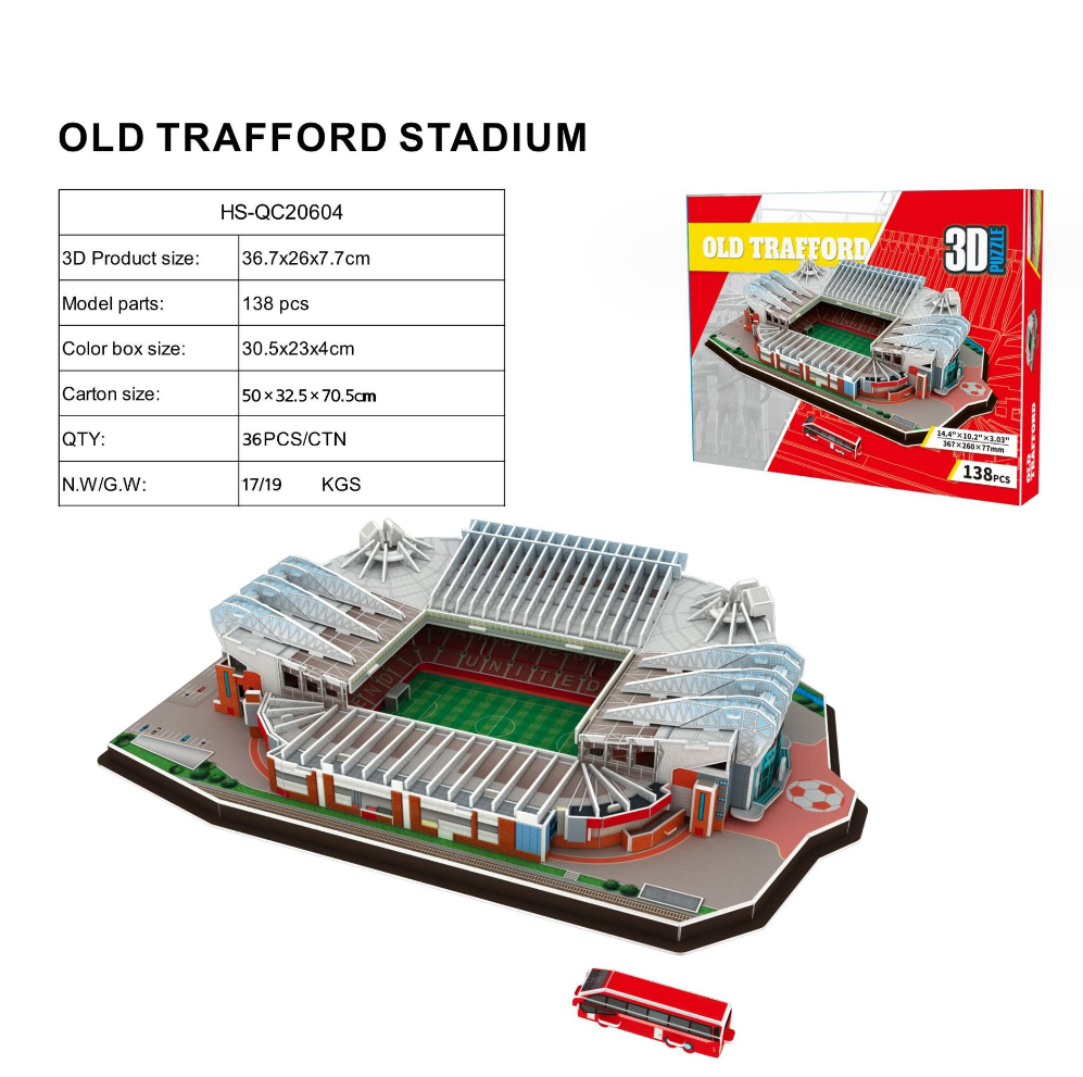 Stadionul de fotbal puzzle 3D