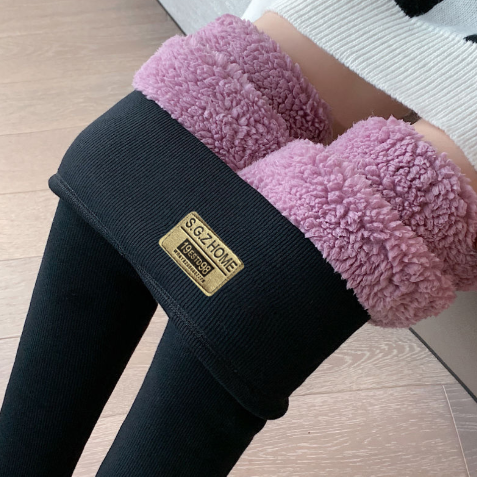 Pantaloni termici de Iarna cu Blanita Roz