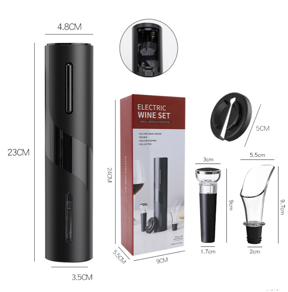 Set Deschizator Electric de Sticle de Vin