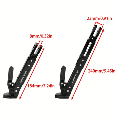 MotoStand™ - Cric Lateral Reglabil pentru Motociclete si Scutere