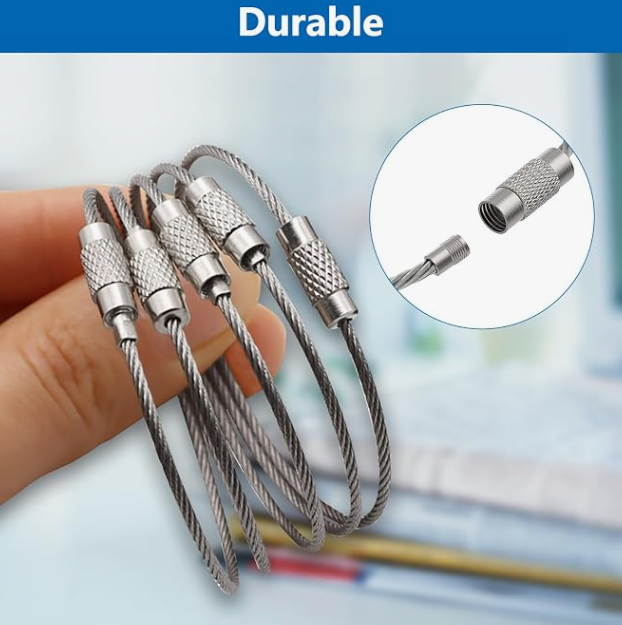 CABLEX™ Set 15 Bucle Metalice Multifunctionale pentru Chei