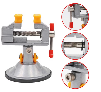 ClampMini™ - Menghina de Precizie Rotativa 360° cu Ventuza