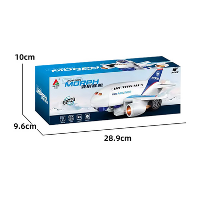 SkyBot™ – Avion Transformabil cu Lumina si Sunet