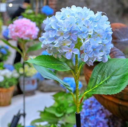 SolarBoom™ - Floare Decorativa cu Iluminare Solara (Model Hortensie cu LED)