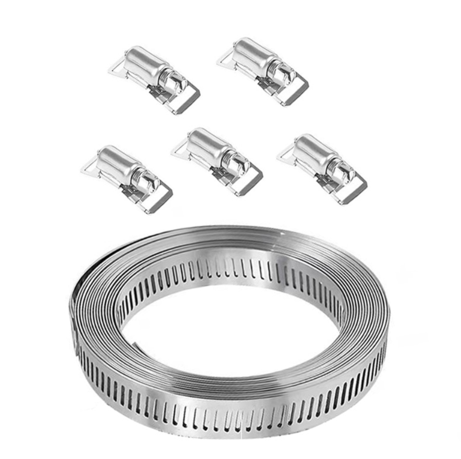 GripRoll™ – Banda metalica reglabila 4 metri + 8 capete de strangere