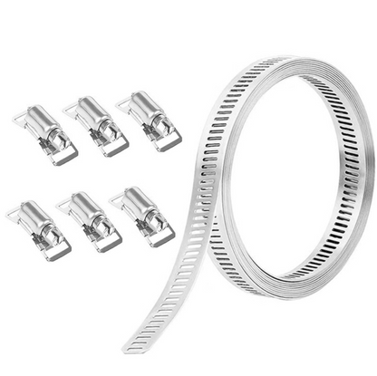GripRoll™ – Banda metalica reglabila 4 metri + 8 capete de strangere