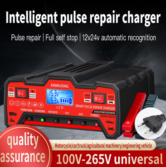 PulseCharge™ - Incarcator inteligent 12V/24V cu afisaj LCD si functie de "pulse repair"