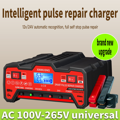 PulseCharge™ - Incarcator inteligent 12V/24V cu afisaj LCD si functie de "pulse repair"