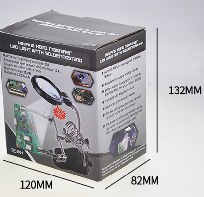 MagniHold™ – Suport Profesional cu Lupa si Brate Articulate pentru Lucrari de Precizie