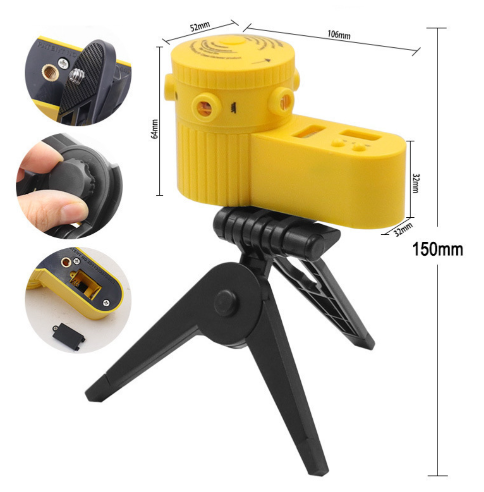 LaserPro™ – Nivela Laser 5-in-1 cu Trepied Reglabil