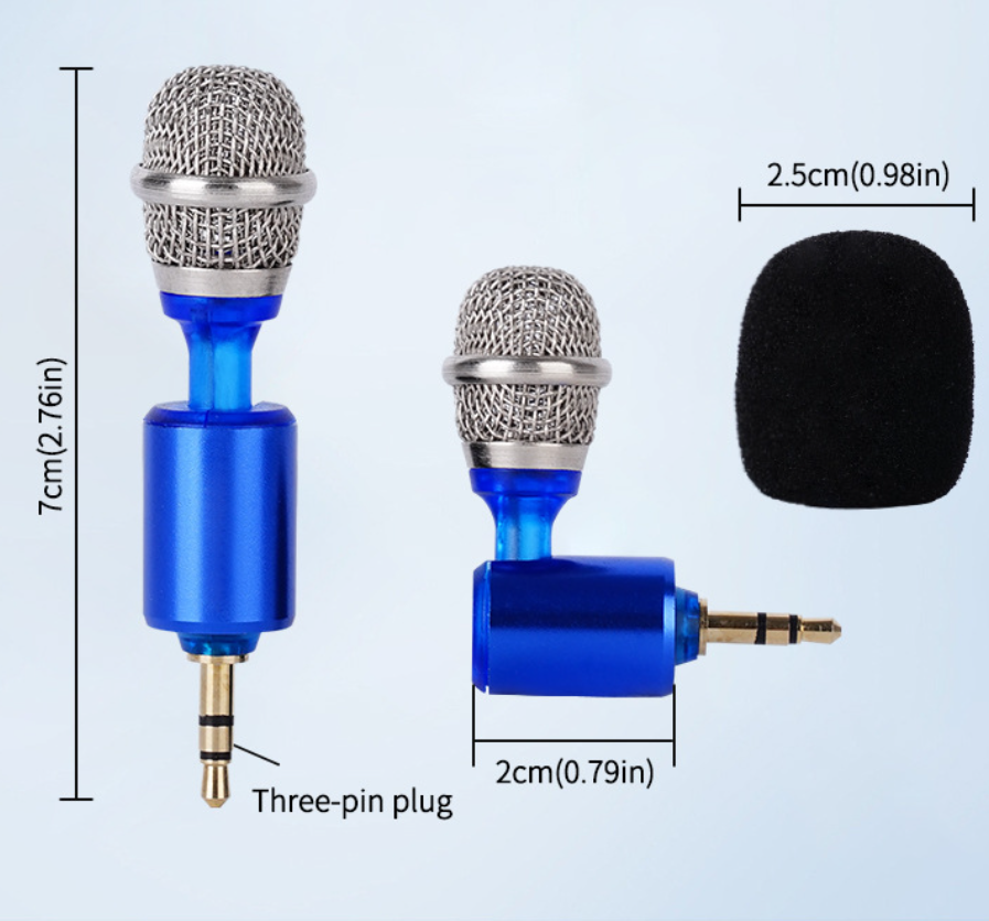 VoxMini™ - Microfon Mini Jack 3.5mm pentru Telefon, Laptop si Tableta