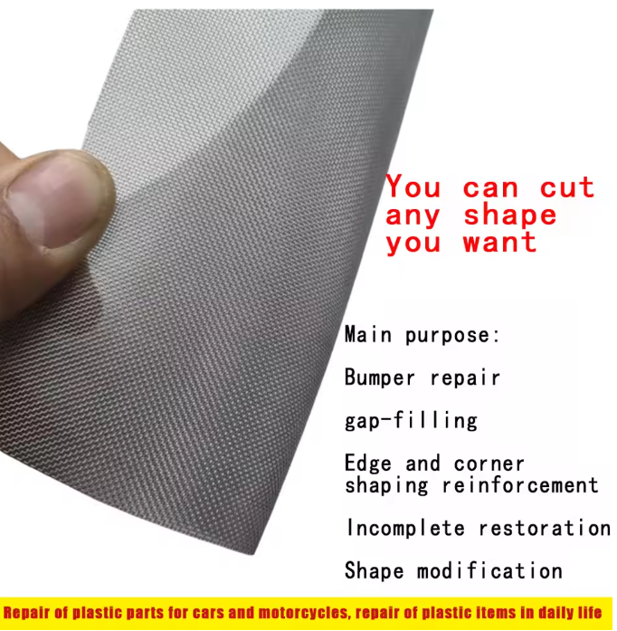 Plasa de Reparatie din Inox pentru Bara si Piese din Plastic (Set 5 Bucati 20x15cm)