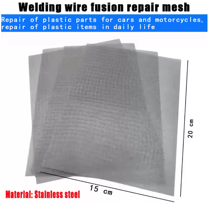 Plasa de Reparatie din Inox pentru Bara si Piese din Plastic (Set 5 Bucati 20x15cm)