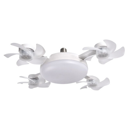 BreezeLight™ – Lustra cu ventilatoare multiple si telecomanda, compatibila cu E27
