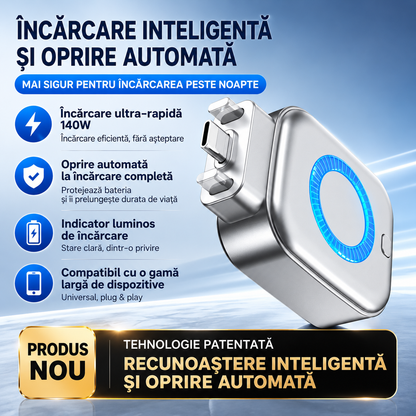 ChargeGuard™ - Adaptor Inteligent USB-C cu Oprire Automata la Incarcare Completa