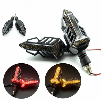 FlashArrow™ – Semnalizatoare LED Dinamice cu Design de Sageata pentru Motocicleta si ATV (Set 2 Buc)