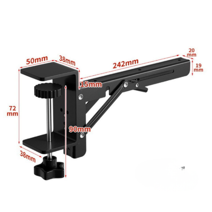 DeskExtend™ – Suport Extensie Birou cu Prindere prin Clema (Set 2 Bucati)
