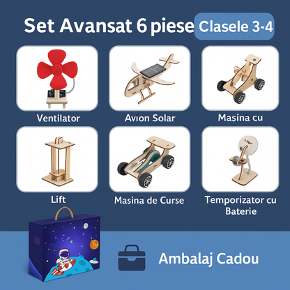 SciFun Box™ – Set STEM Avansat – 6 Piese pentru Copii (Clasele 3-4)