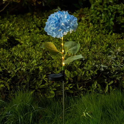 SolarBoom™ - Floare Decorativa cu Iluminare Solara (Model Hortensie cu LED)