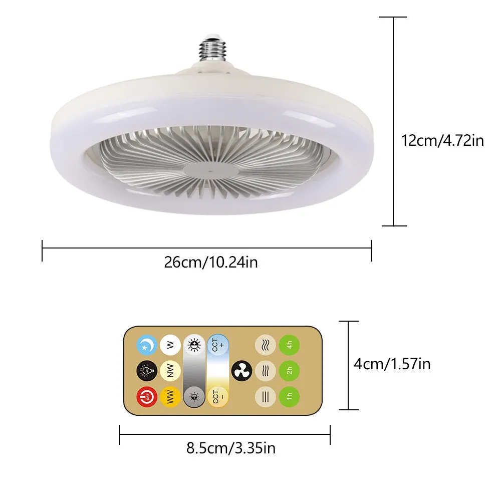 LUMIFAN™  Ventilator de tavan cu dulie, lumina LED si telecomanda