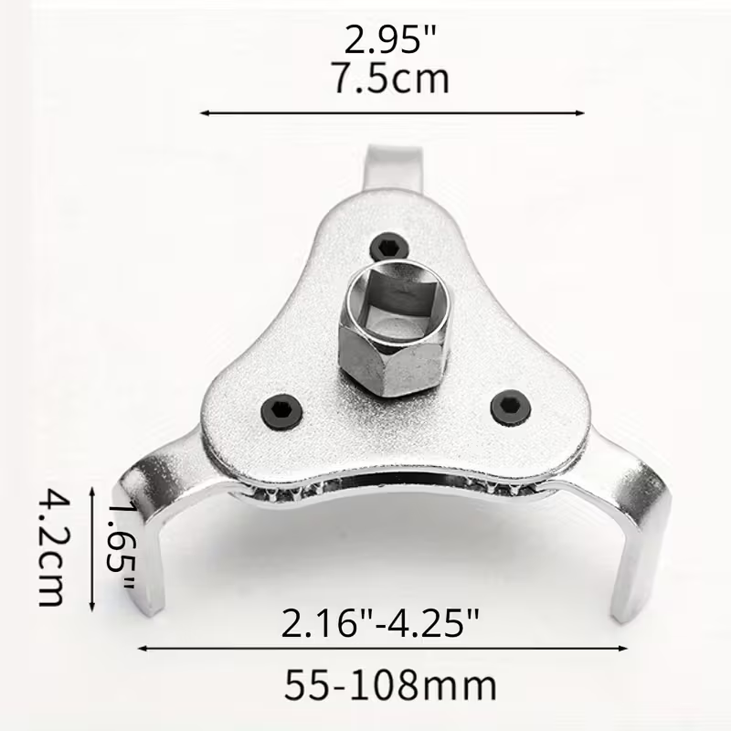 TripleGrip™ – Cheie Reglabila cu 3 Brate pentru Filtru de Ulei