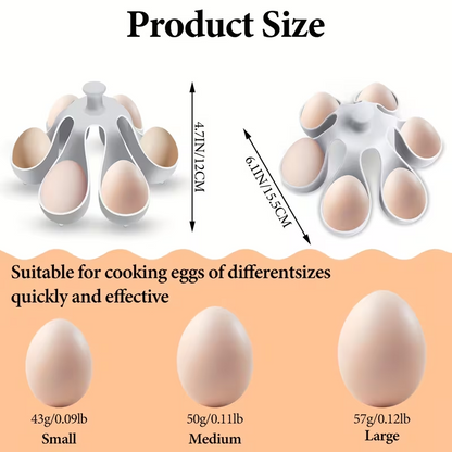 EggNest™ – Suport din Silicon pentru Fierberea Oualor (6 Oua)