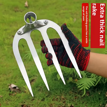 🔥OFERTA 1+1🔥Rootix™ - Furca Metalica pentru Sapat si Afanat Solul – 4 Colti Robusti