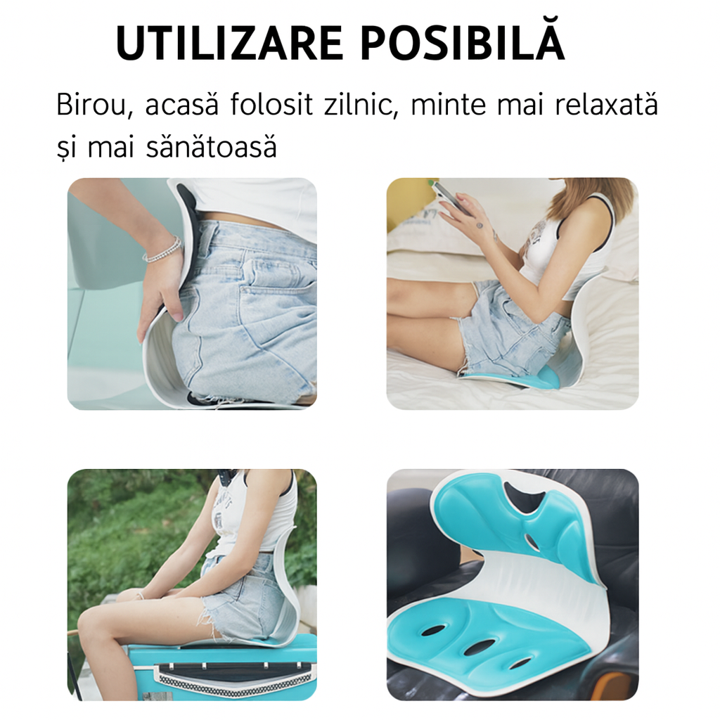 🔥OFERTA 1+1🔥Suport ergonomic pentru scaun