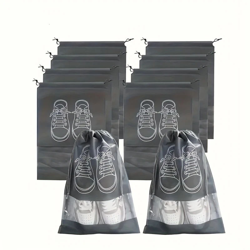 Set de 5 Saci de Calatorie pentru Incaltaminte cu Snur