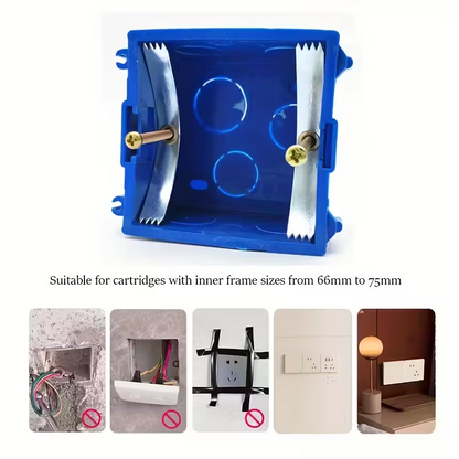 FixBox™ – Kit de reparatie pentru cutii de prize (10 cleme + 10 suruburi)