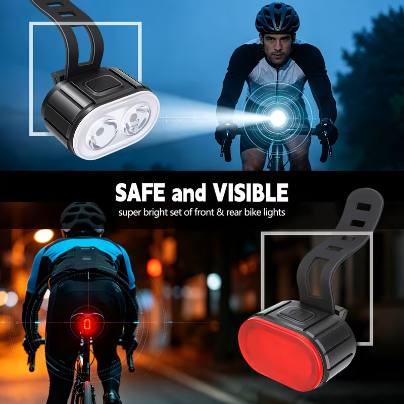 VELOX™ Set Lumini LED pentru Bicicleta