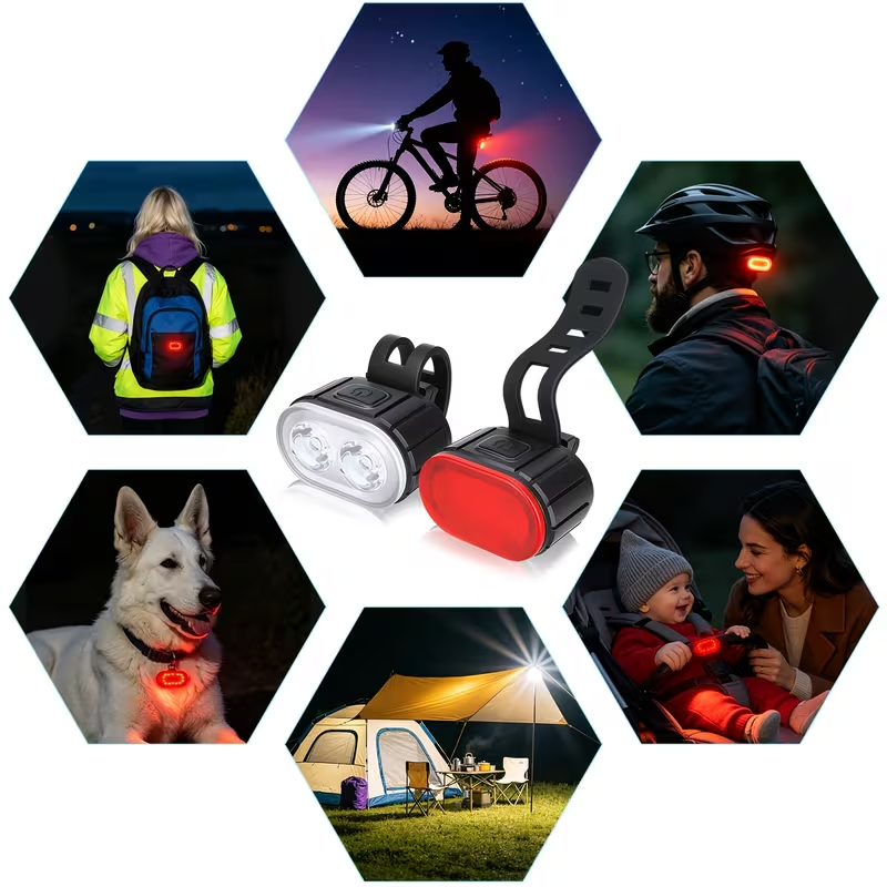 VELOX™ Set Lumini LED pentru Bicicleta