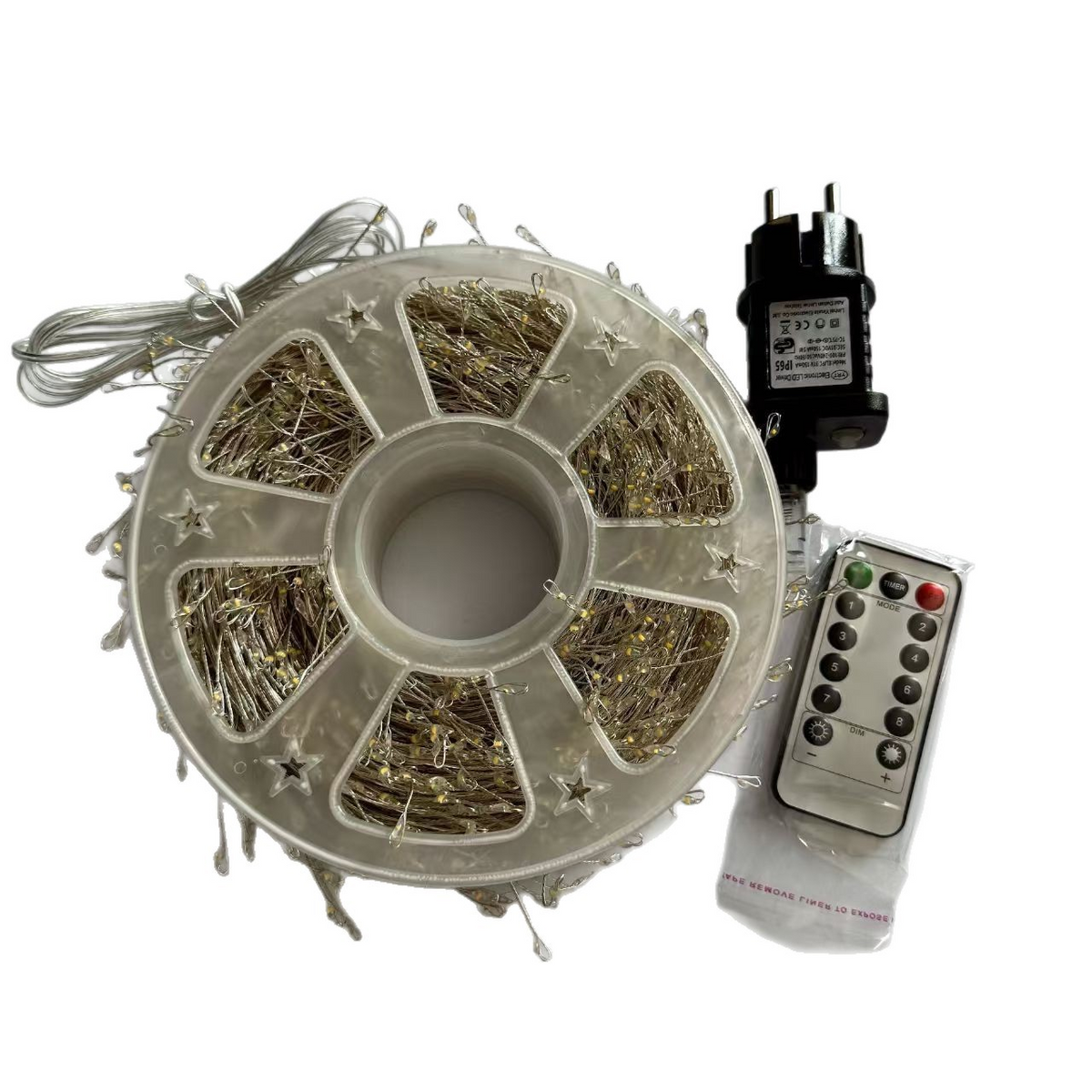 LUMERIA™ – Instalatie LED MicroLED, 9 Metri, 300 LED-uri Alb Cald