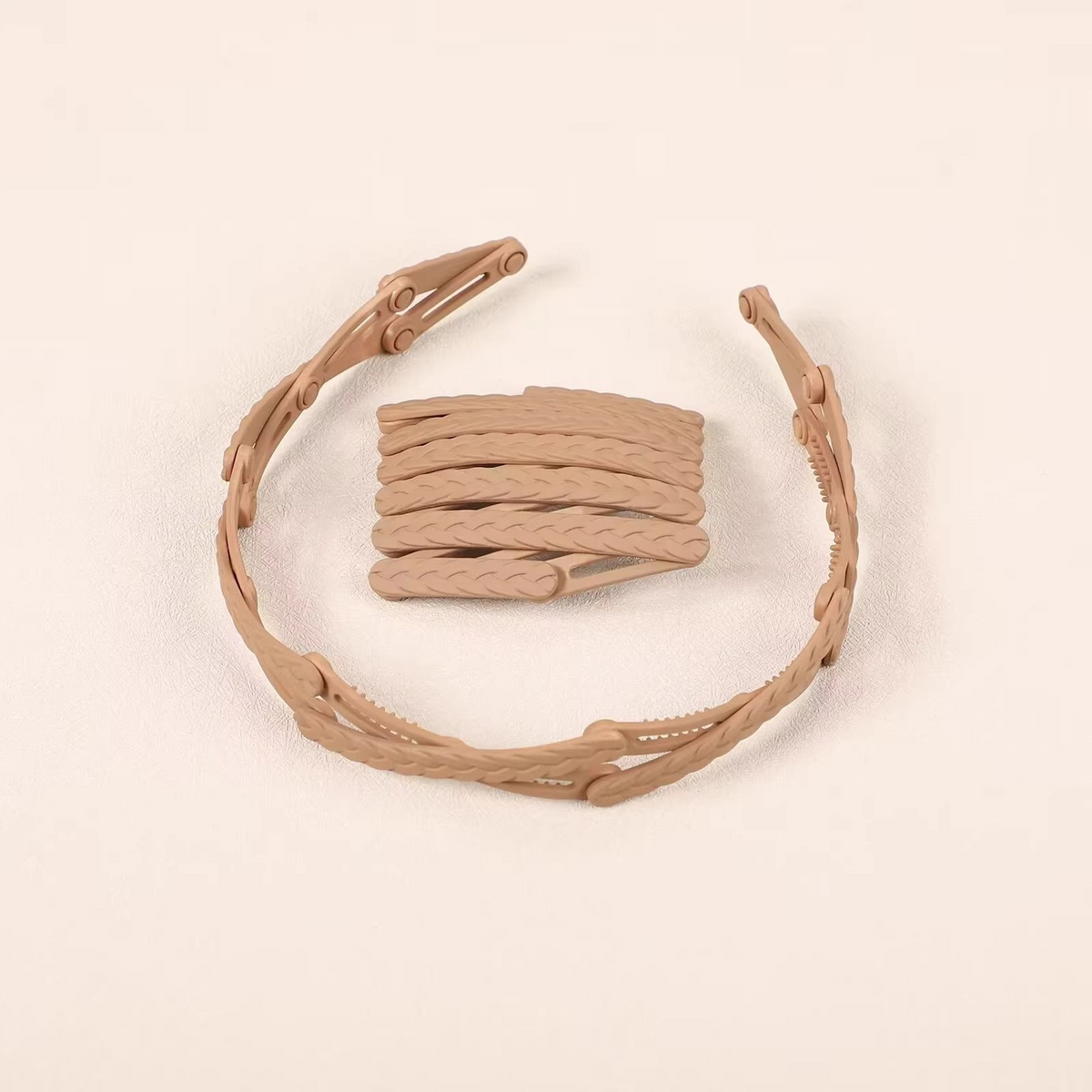 ELARIA™ – Bentita Pliabila si Ajustabila pentru Par (Set 4 Bucati)