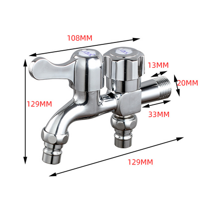 DUOFLOW™ – Robinet Dublu 2 in 1 cu Doua Iesiri Independente