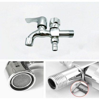 DUOFLOW™ – Robinet Dublu 2 in 1 cu Doua Iesiri Independente