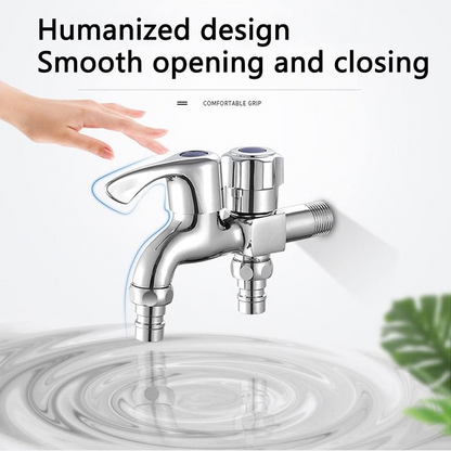 DUOFLOW™ – Robinet Dublu 2 in 1 cu Doua Iesiri Independente