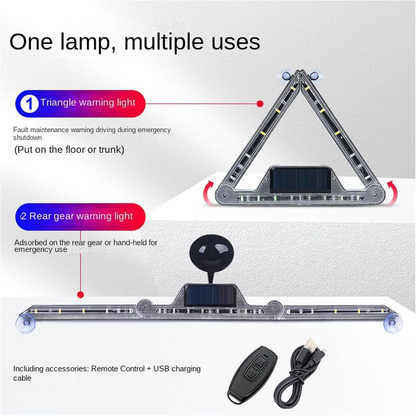 TRI-SAFE™ – Triunghi LED de Avertizare 2 in 1