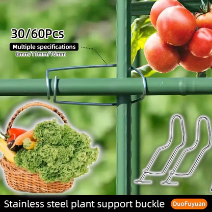 Steelora™ - Cleme de Fixare din Otel pentru Suporturi de Gradina – Set 30 Bucati