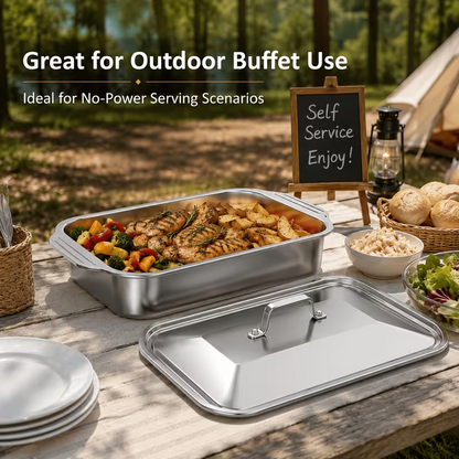 GrillMaster™ – Tava Profesionala pentru Grill din Otel Inoxidabil cu Capac