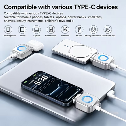 ChargeGuard™ - Adaptor Inteligent USB-C cu Oprire Automata la Incarcare Completa